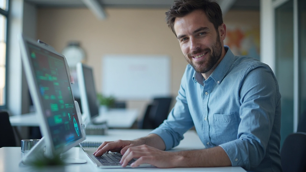 Professioneel persoon beheert taken en prioriteiten met systeem